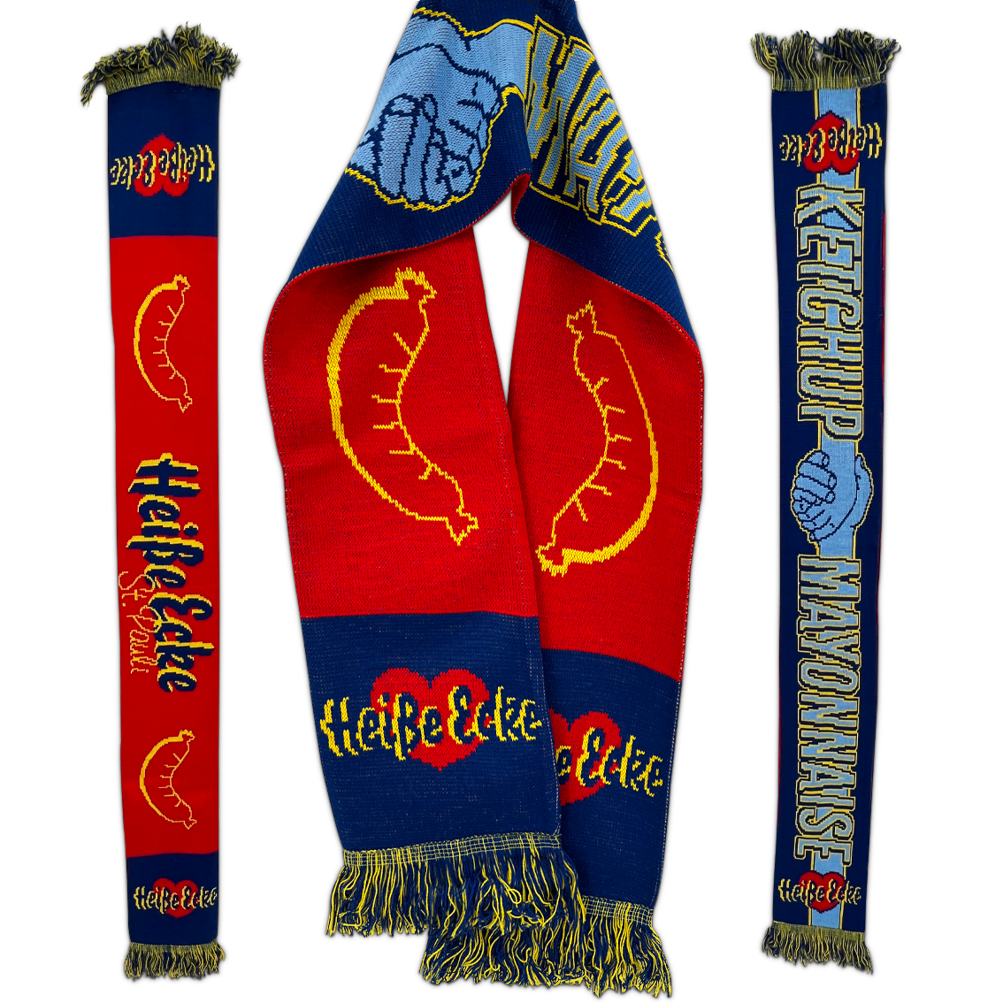 Fanfreundschafts-Schal Ketchup-Mayo