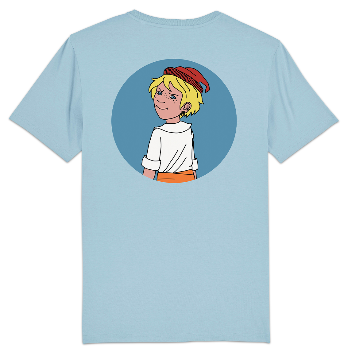 Kinder-T-Shirt "Der kleine St&ouml;rtebeker" blau