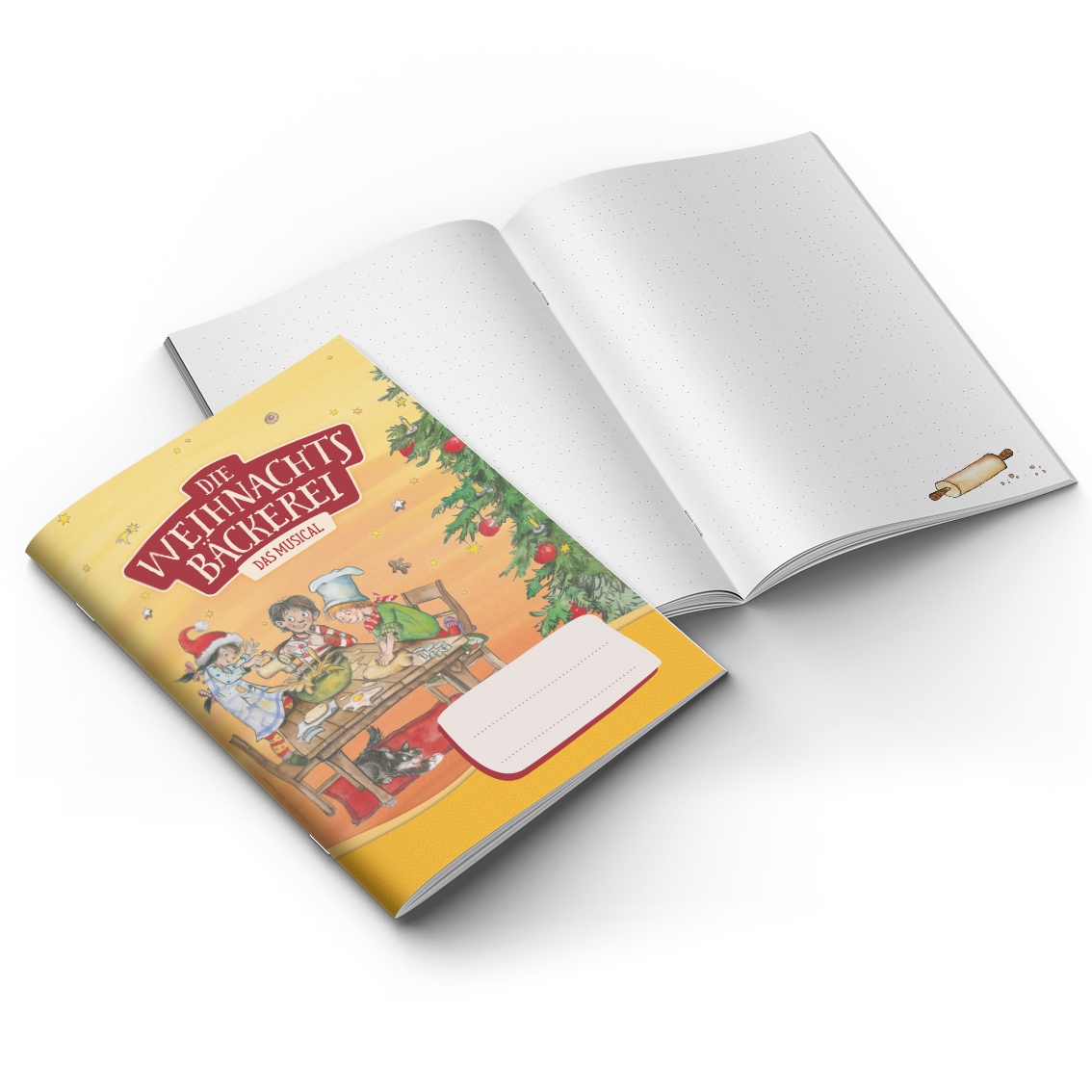 Schreib- und Malheft "Die Weihnachtsb&auml;ckerei"