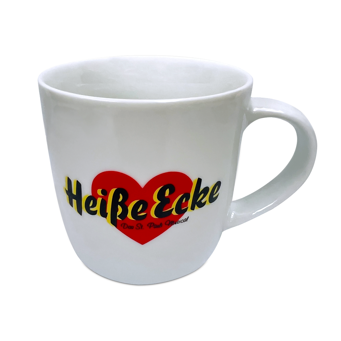 Tasse wei&szlig; mit Herz